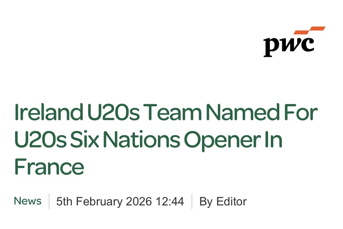 Congratulations to IQ Players Fergus Callington &amp; Josh Neill on their U20’s selection! irishrugby.ie/2026/02/05/ire…
