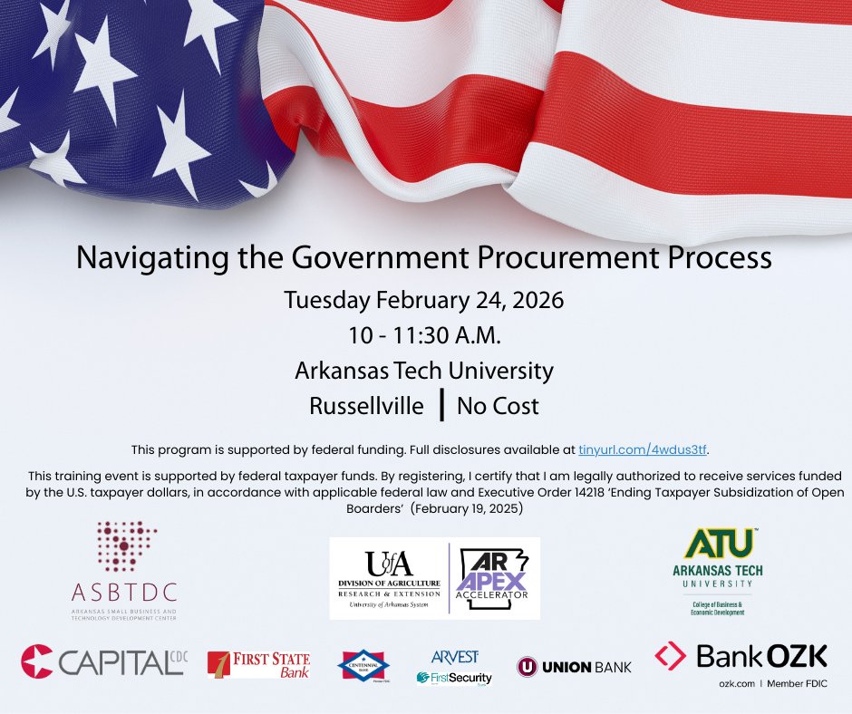 🧑‍🏫Want to tap into government contracts? Learn federal, state &amp; local procurement, registrations, certifications &amp; how to get started at this in-person event with APEX Accelerator counselor Kimberly Randle. ✏️Sign up: asbtdc.ecenterdirect.com/events/70372476