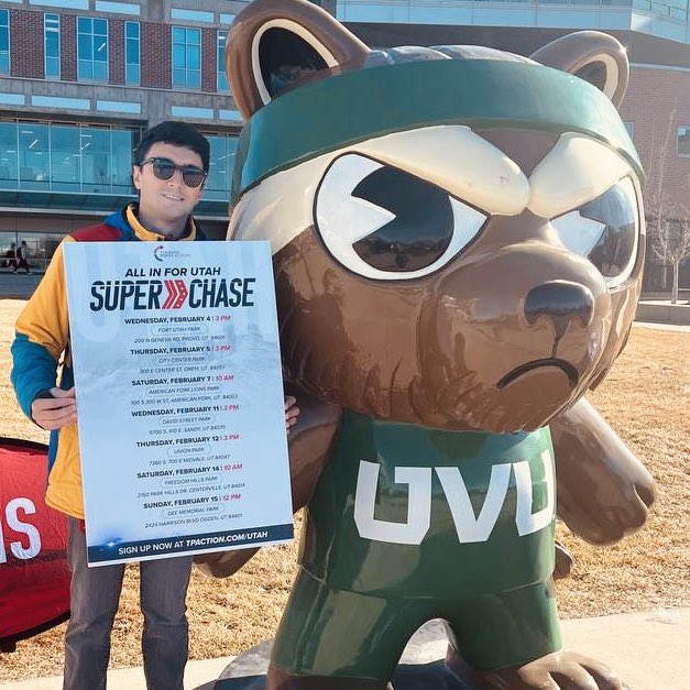 UVU’s mascot is angry you haven’t signed up for a Super Chase yet!

Link in bio