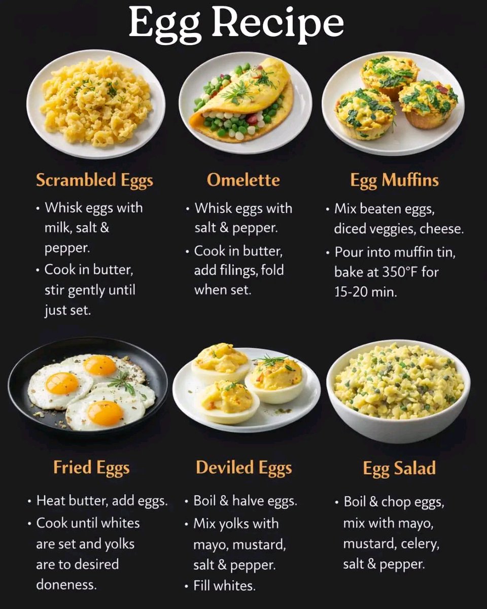 Dr_Paiwan's tweet photo. Ever wondered how to whip up the perfect egg dish? From fluffy scrambled eggs to zesty deviled eggs, there's a recipe for every craving! Which one would you try first? https://t.co/UVxYzWWCkq