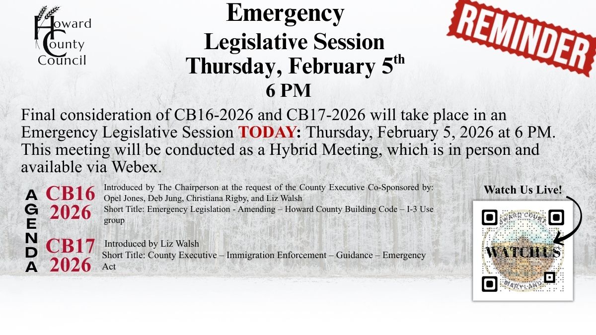 Howard County Council tweet media