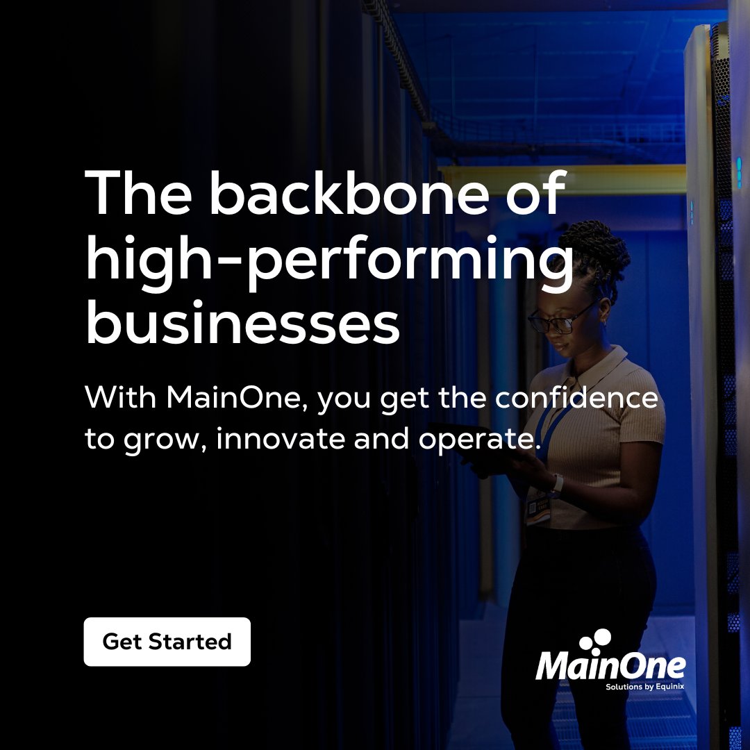 Mainoneservice's tweet photo. Downtime is expensive — and no team should deal with unreliable connectivity.

Our network solutions are built for resilience, redundancy, and enterprise‑grade performance, keeping your business online no matter what.

Get Started: info@mainone.net https://t.co/r9ewGsut3K