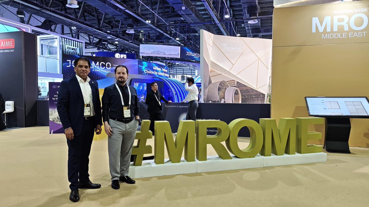 AventureAviator's tweet photo. That's a wrap on Aviation Week Events' MRO Middle East! 

Didn't get a chance to see us at the show? You can still reach out to us at rfq@aventureaviation.com for commercial inquiries and sales@aventureaviation for military inquiries📨 https://t.co/NUCI3pRZI5