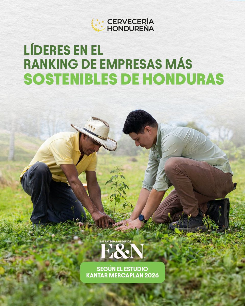 ¡Ser parte del Estudio Empresas y Marcas Sostenibles de Centroamérica 2026 nos llena de más motivos para brindar! 🍻🌎

Lideramos el ranking país como empresa más sostenible. Este reconocimiento refleja nuestras acciones y proyectos para proteger el medio ambiente. ♻️🌳