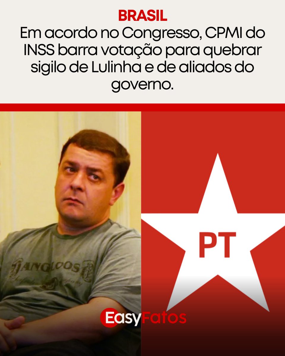 Acordo entre deputados e senadores na CPMI do INSS barrou a votação da quebra de sigilo de Lulinha e de outros aliados nesta quinta-feira. Os requerimentos foram retirados da pauta após entendimento entre integrantes do governo e da oposição. A decisão também protegeu o Banco