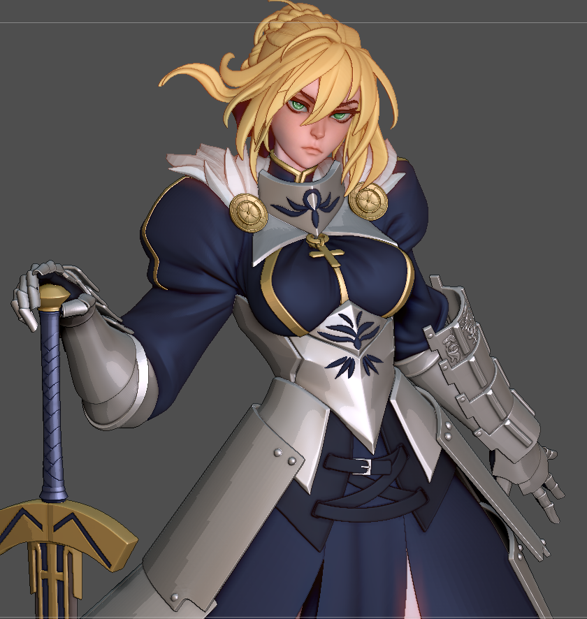 graykolori's tweet photo. Saber WIP #FateStayNight #FateStrange https://t.co/kzq6e6f2Zg