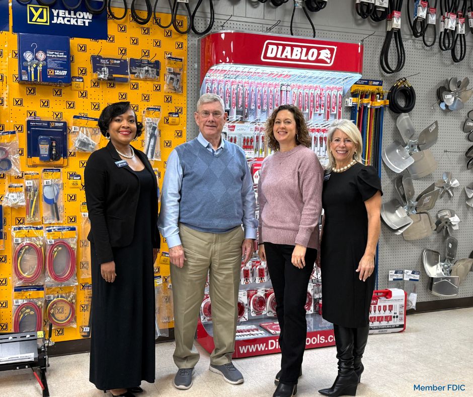 Local #businesses power our communities! Pictured here are members of our #Spartanburg team and Business Solutions team alongside our local business banking customer, Refrigeration Wholesale, Inc., celebrating the relationships that help keep our community moving forward.