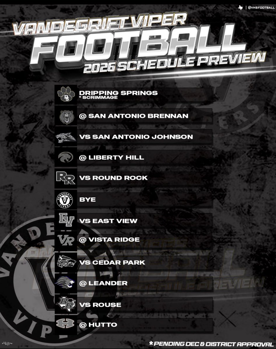 Vandegrift Football tweet media