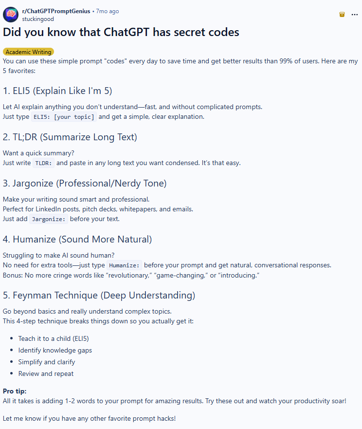 markgadala's tweet image. ChatGPT secret codes everyone should know.