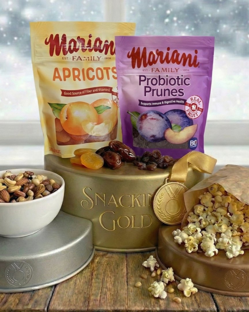 If snacking were a medal event, this is the podium we’d build:

🥇 Gold: Mariani dried fruit
 🥈 Silver: nuts + seeds (always a solid teammate)
 🥉 Bronze: chips or popcorn
 
Which dried fruit would you pick for the podium?

#TheGoodFruitFamily #Probiotics #SnackIdeas