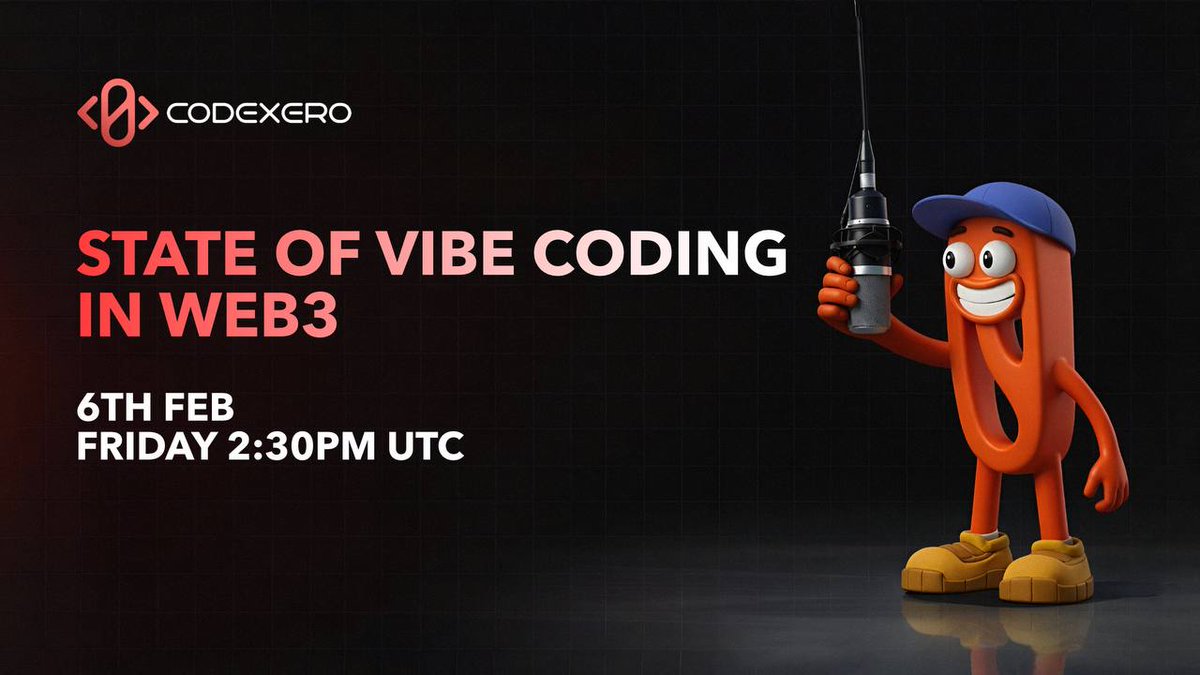 Vibe coding isn’t a trend anymore, it’s becoming the default way people ship. 

New tools drop, everyone rewires their workflow, and the line between “prototype” and “product” is getting blurry.

So we’re hosting a Xspace on the State of Vibe Coding in web3 to discuss what’s