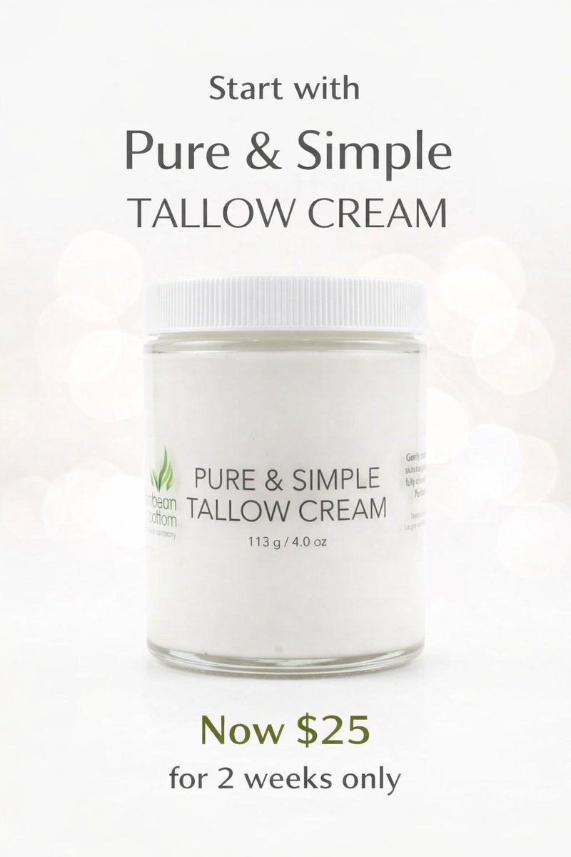 Oceansoap's tweet photo. Sale ends February 15 ✨
Pure &amp; Simple Tallow Cream
Regular $40 → Now $25
37.5% off for a limited time.

https://t.co/xpARnneQat https://t.co/bS7wkrqSbD