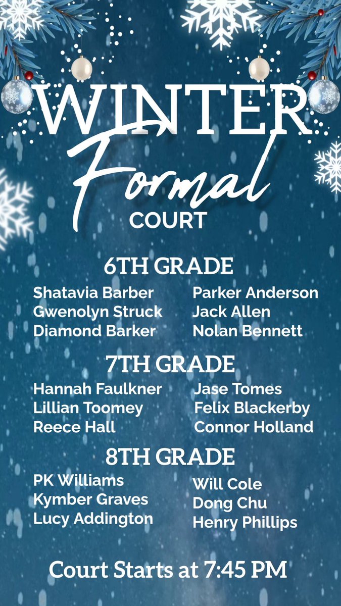 Winter Formal ❄️☃️