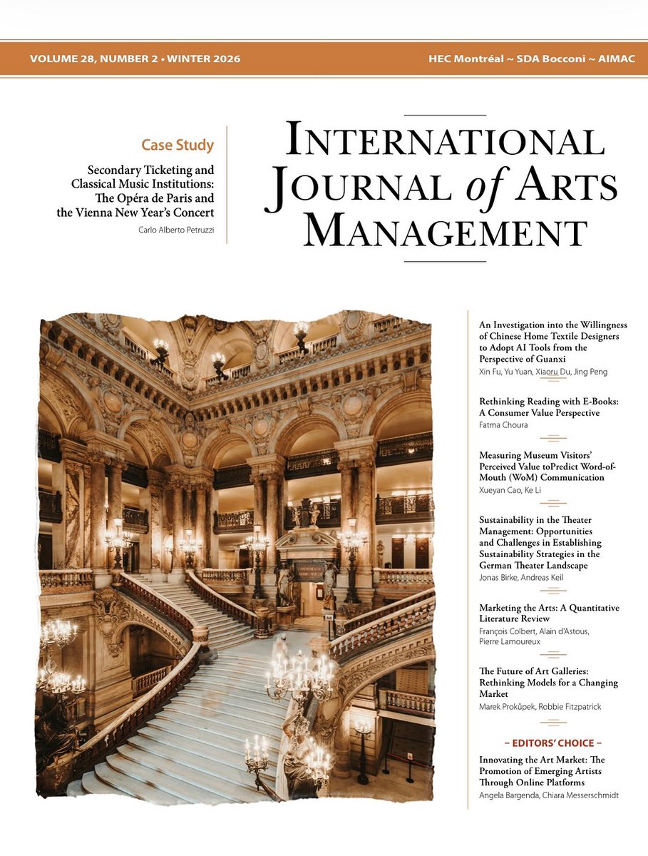 International Journal of Arts Management tweet media