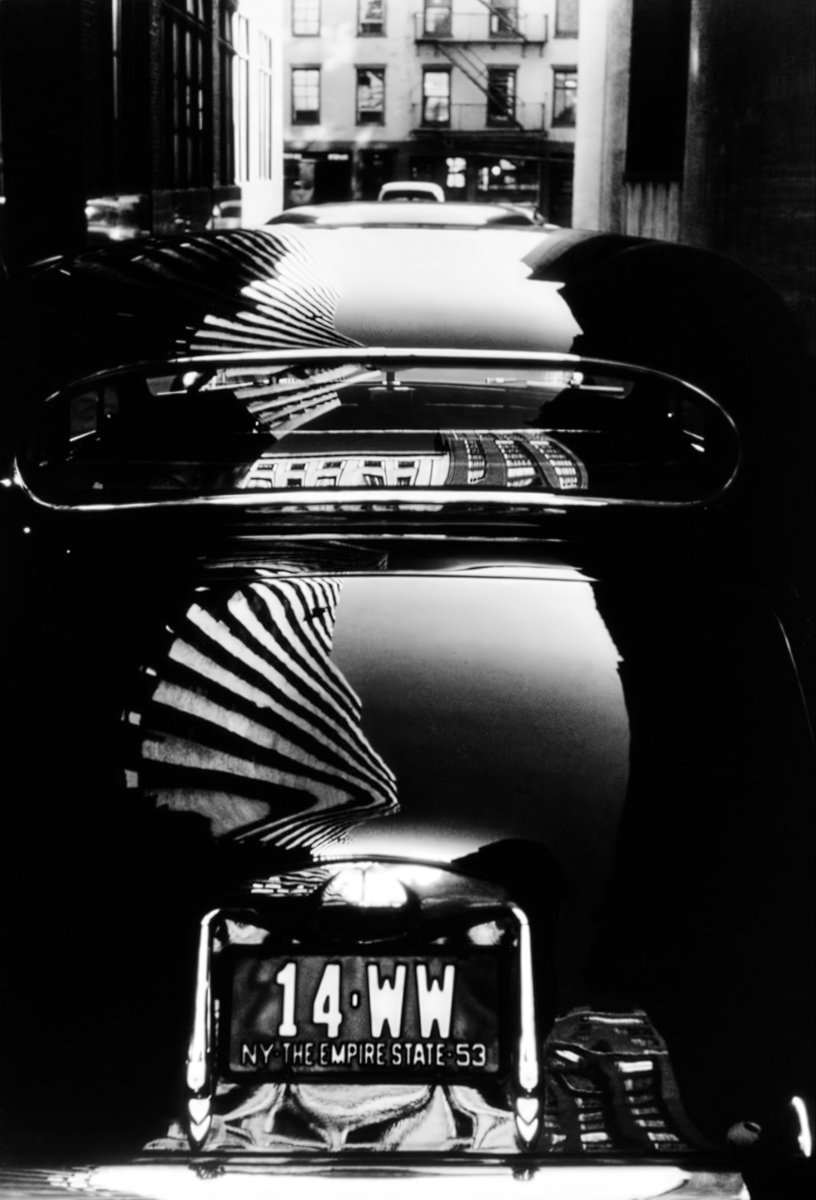 © Werner Bischof - Reflection on car, New York, USA, 1953