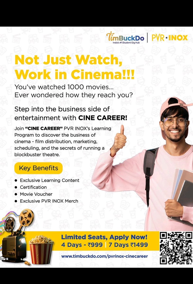 RohitvNiranjan's tweet photo. Career in Cinema #PVRINOX @INOXMovies @PicturesPVR @_PVRCinemas 

@Timbuckdo_app https://t.co/3AQJUo5Q9U