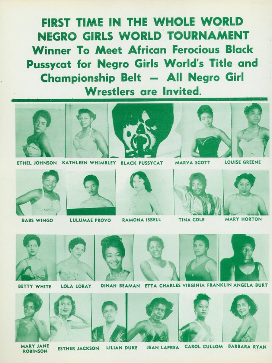 Black Women have always been the standard in professional wrestling.

Love to all of these icons for their contributions and influence on this thing that we love. You will always be honored and cherished.