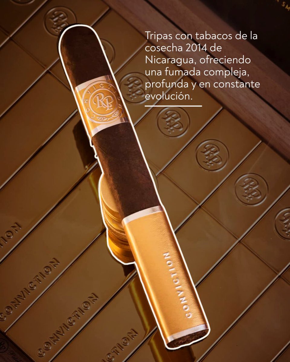 cabinettb's tweet photo. Conviction no es solo un cigarro, es una declaración de maestría. 🔥🏆Elaborado en Nicaragua con tabacos añejados desde 2014 y producido en lotes ultra limitados: solo 500 cigarros al día. @RockyPatelCigar 

 Disponible en tu tienda Cabinet más cercana.

#CabinetExperience https://t.co/ixUg1wxq7H