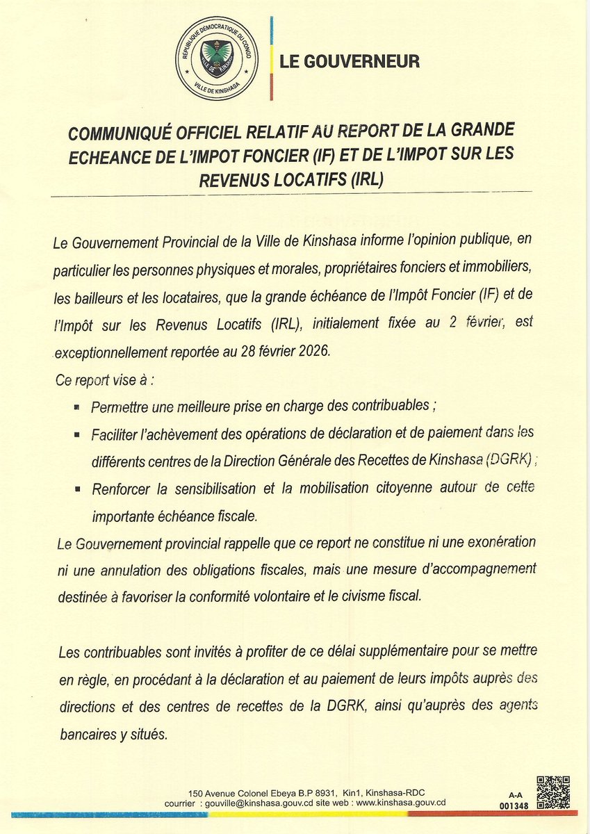 Ministère des Finances, Economie et du Numérique tweet media