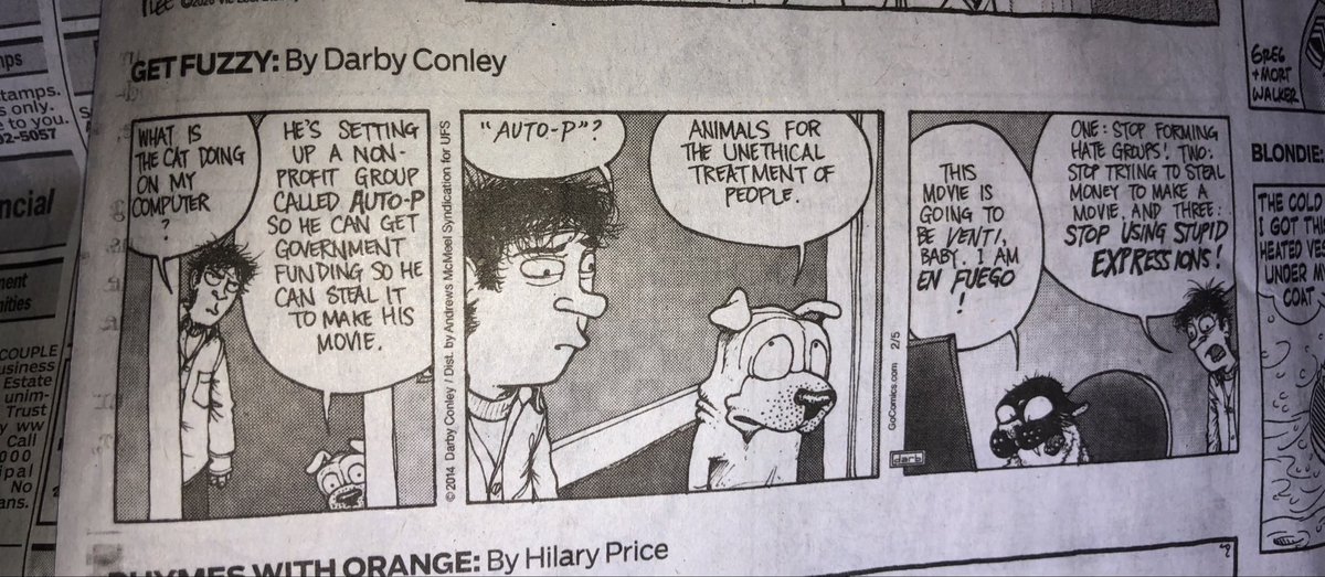 TaxiDrvr's tweet photo. @PaulPabst @dpshow 
Reading the comics and watching the show today.  Ran upon this strip …..En Fuego (stupid expression?  Don’t think so!) https://t.co/IpRPpVP8nv