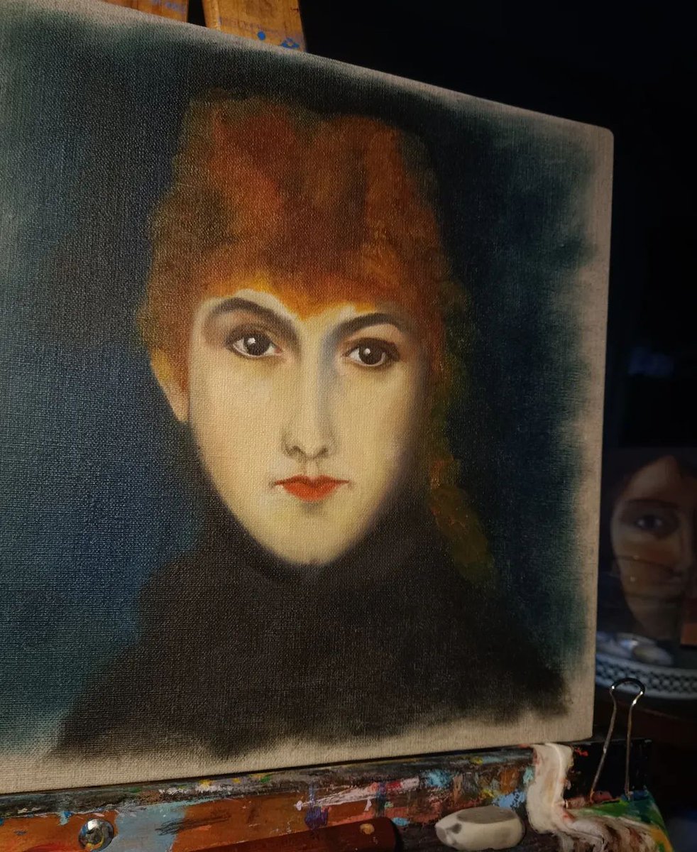Sara_Morante's tweet photo. Tercera capa
#oilpainting #oilportrait
#illustration #saramorante
#bookcover https://t.co/dJyE7KfnWt