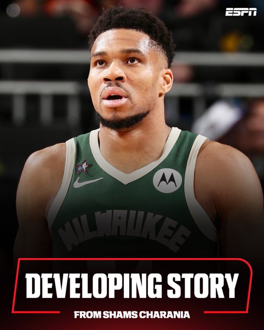 alejandroggo's tweet photo. A todo esto, lo de Shams ya roza el ridículo. Nos ha metido 10+ tweets (y varios gráficos) con todas las versiones posibles sobre el futuro de Giannis. 

Desde el se va, se quiere ir, no se quiere ir, hasta el se queda de hoy. 

I miss you, @wojespn. https://t.co/j8q7LCMZfc