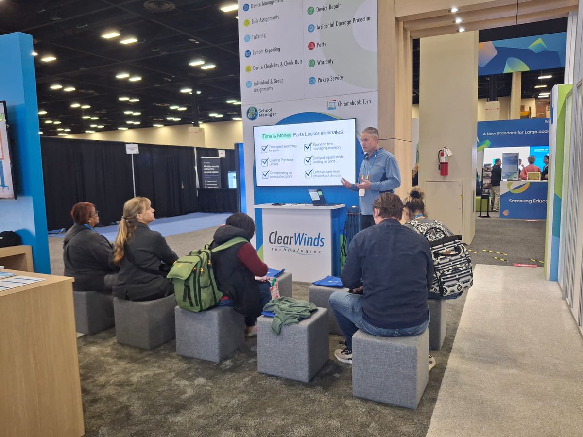 clearwindstech's tweet photo. TCEA 2026 did not disappoint! 🚀  

Thank you to everyone who stopped by our booth to share more about your schools, districts, and IT goals. Your ideas and challenges spark the solutions we build every day. https://t.co/OY8iaarDQw
