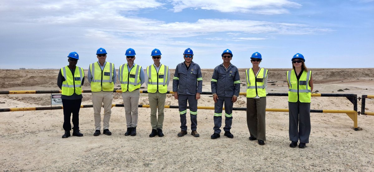Orano Mining Namibia hosted a visit by French Ambassador, H.E. Ms. Cécile Vigneau, and Major General Jean de Monicault, Commander of the French Armed Forces in the Indian Ocean on Wednesday. The delegation visited Trekkopje and the Erongo Desalination Plant.