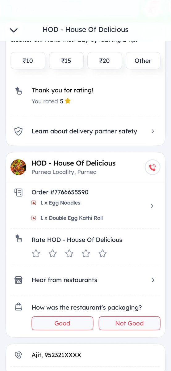 ajitdwivedy9's tweet photo. @zomatocare @zomato I have ordered food through your app. Food delivered is smelling bad and also same in taste. I am trying to connect so what funny replies comes from your end. There is no value of money of customer.  You are serving poison as food and not taking responsibility https://t.co/fqQxLeRZf0