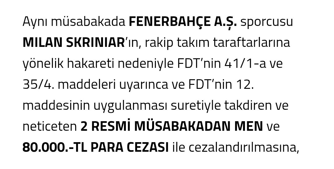 SİZİN ADALETİNİZ BATSIN 

AYNI HAREKETİ YAPAN İCARDİ 1 MAÇ ALDI AMA SKRİNİAR'A 2 MAÇ VERİLİYOR 

KOLLAMAYA DEVAM MI ? @Tff_org
