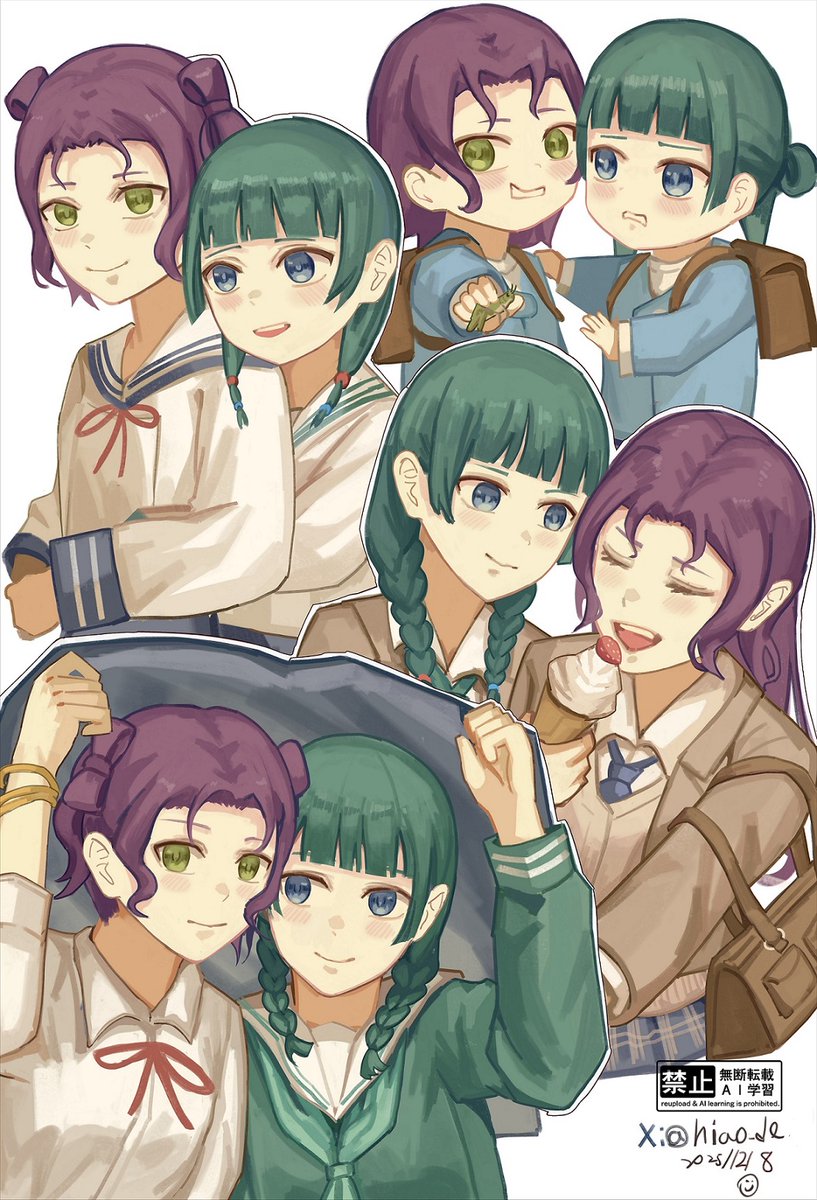 Niao_de's tweet image. Reposting last year’s art.🐈🍀🦊🪲