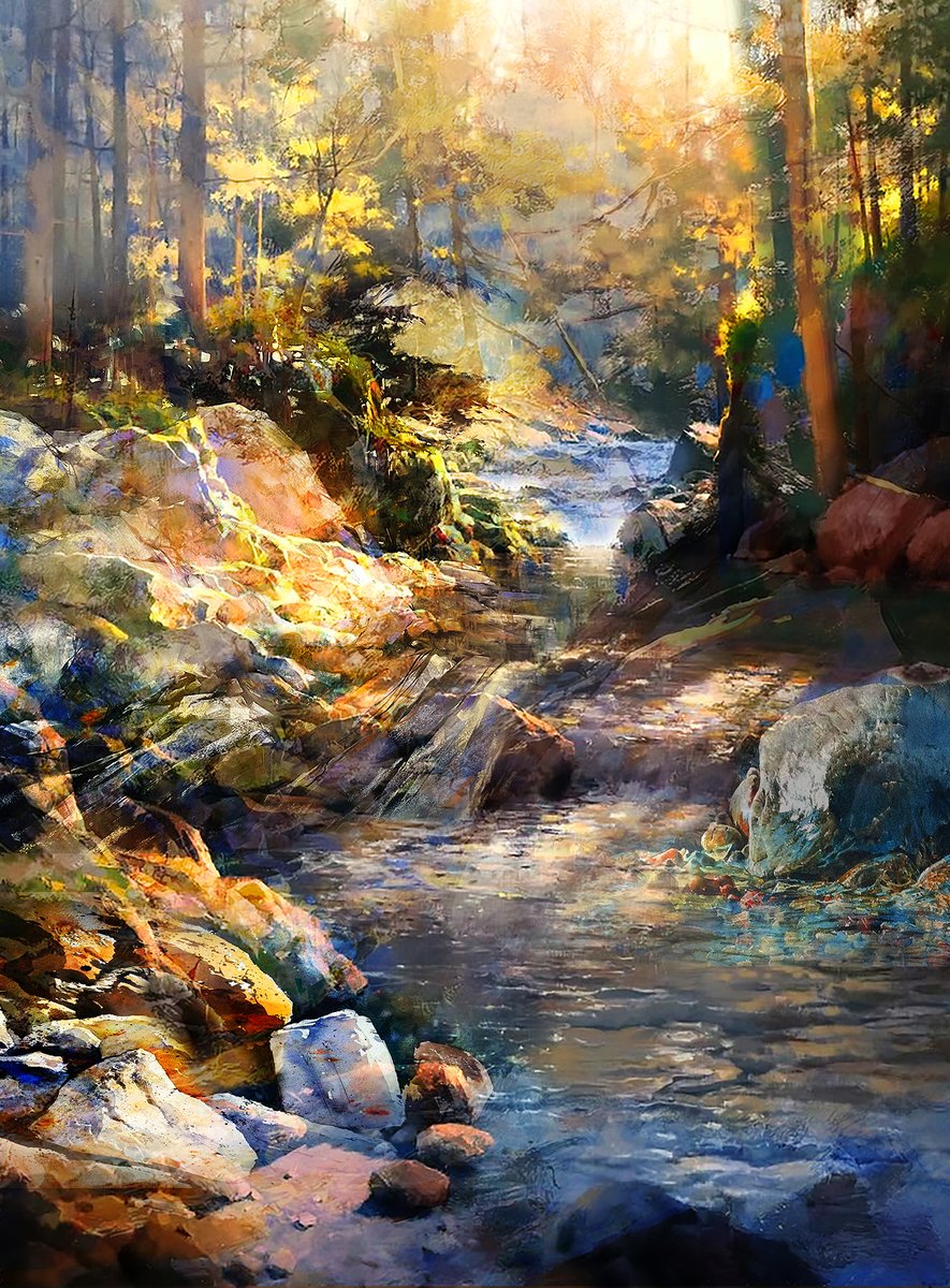 KendrickSnodin's tweet image. 'River, rocks and trees, West Highland Way' 
Continuing to share the works that formed part of the series developed for this years Pastel Society Exhibition #pastel #mamutpastels #crayons #pencils