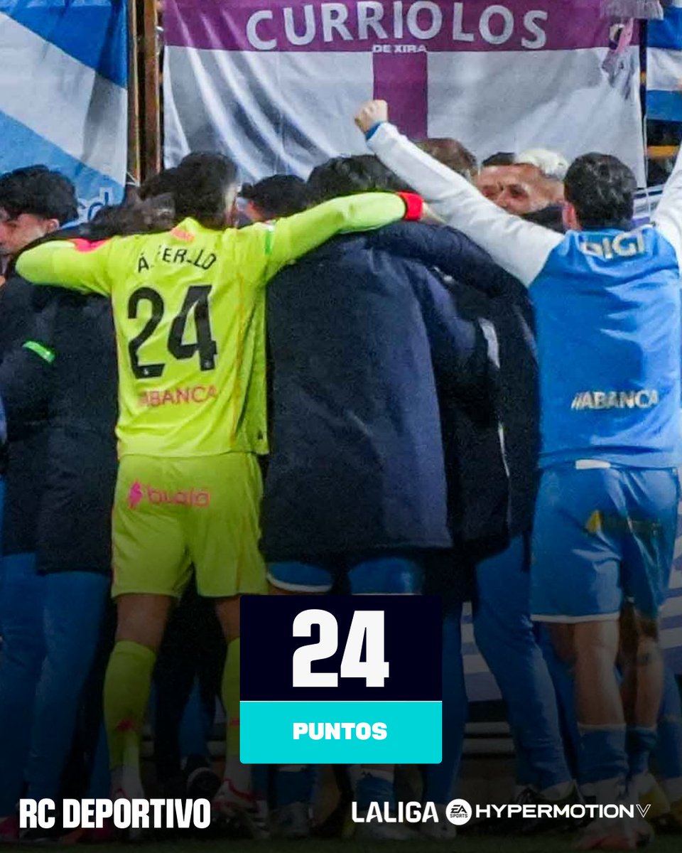 🔝 El mejor equipo de #LALIGAHYPERMOTION a domicilio.

💙 <a href="/RCDeportivo/">RC Deportivo</a> 🤍