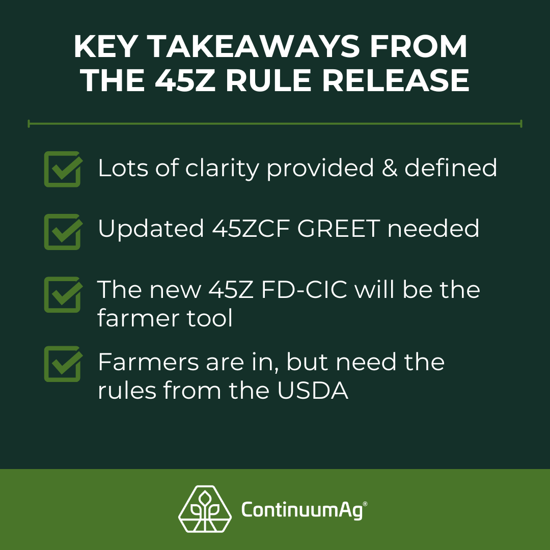 Continuum_Ag's tweet photo. The biggest takeaway from 45Z?
Farmers are officially part of the solution.
There’s still USDA guidance to come, but producers can start preparing now by understanding their CI Score. Get it for free at https://t.co/wKJDXBrofD.
#45Z #AgTwitter #CIscore #SustainableAg https://t.co/MaOTnPndj5