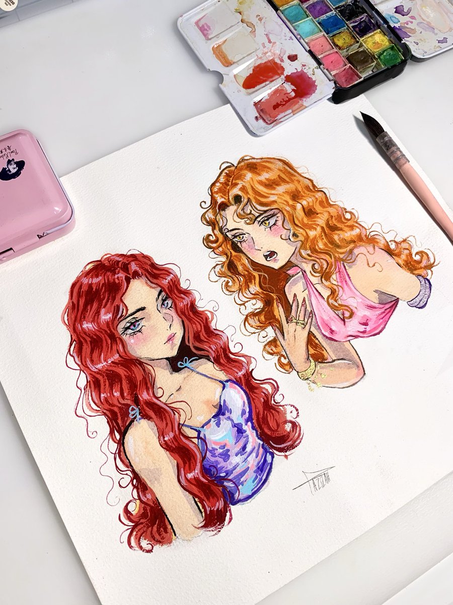 0judal's tweet photo. انتقالاتي بالوان شعري 🧡❤️😚
#WatercolorArt https://t.co/ShM4gxTBbG