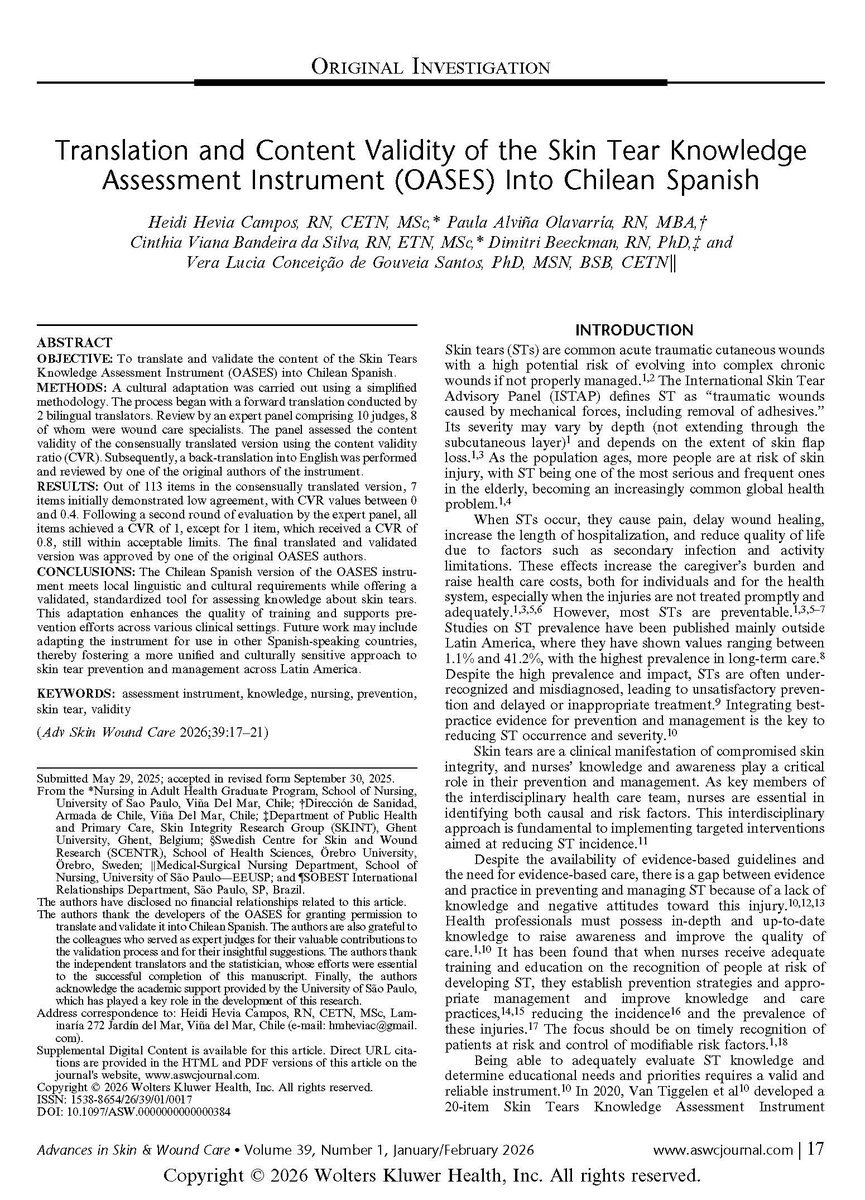 Advances in Skin & Wound Care tweet media