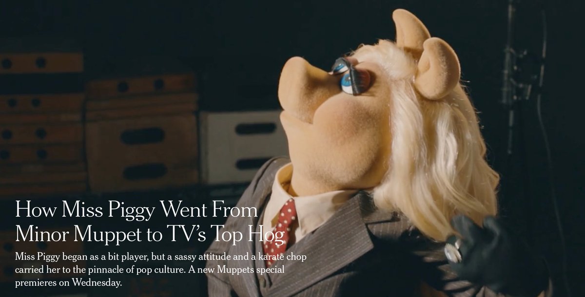 The best line in the EXCELLENT <a href="/MissPiggy/">Miss Piggy</a> feature in <a href="/nytimes/">The New York Times</a> is about writing for her: “The thought process was, What would a reasonable, grounded, normal person say?... Then write the opposite of that.” 🤣
<a href="/TheMuppets/">The Muppets</a> #TheMuppetShow nytimes.com/2026/02/04/art…