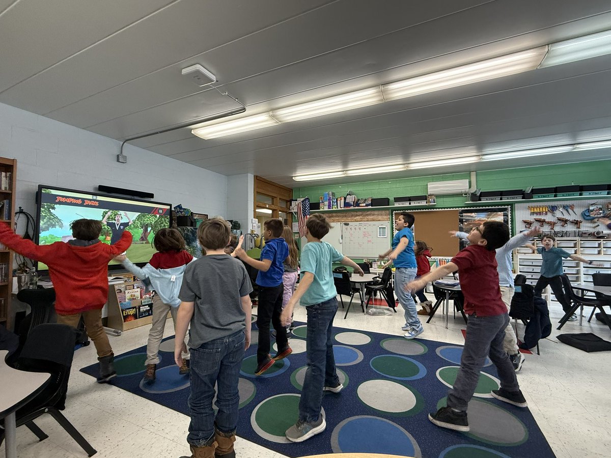When weather drives you inside for recess, you add many more fun brain breaks to your day! #ourBMSA