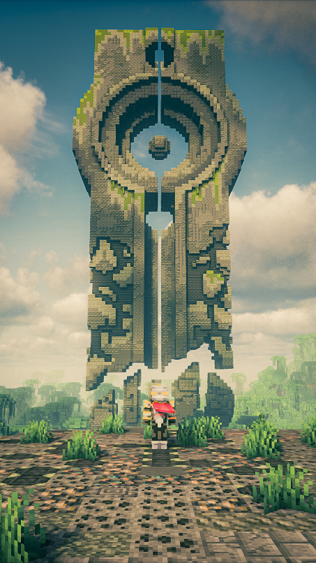 DonDarojas's tweet photo. Minecraft Monolith https://t.co/B3m0FaQnoh