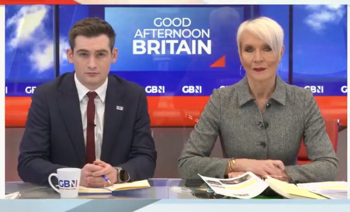 DawnNeesom's tweet image. Proper grown-up mode for today’s ⁦@GBNEWS⁩ with ⁦@tomhfh⁩ 🩶#GBNews #Starmer #Mandelson #Epstein