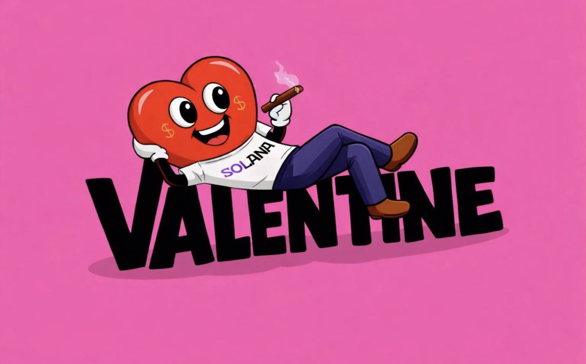 chirio172's tweet image. 💘 Meet $VALENTINE on Solana — spreading love, memes, and on-chain vibes this season. 🚀❤️‍🔥
If you’re feeling bullish on romance + degens, you know what to do. 😈🌹

CA: CLRQVjLHb33qT7xyA4oEDKTS3dss7nWrNqYCs5ixpump