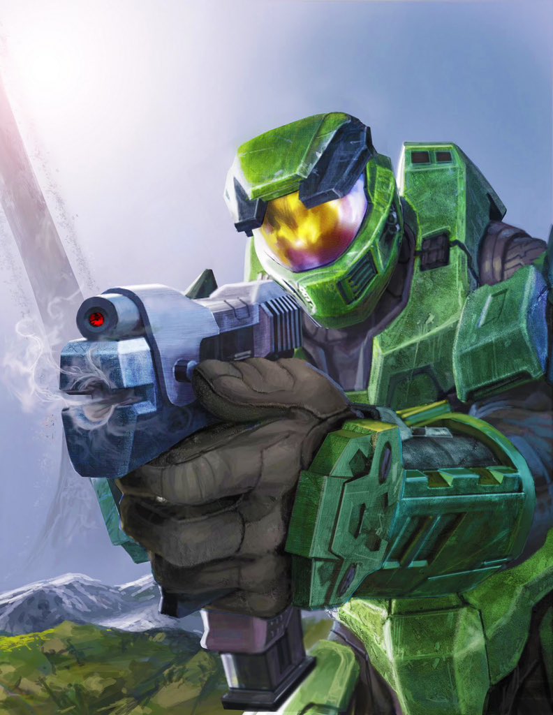 2011, Halofest / Penny Arcade Expo (pax), <a href="/gamestop/">GameStop</a> offered an 11x17” print by Eddie Smith for preordering HCEA at the showroom merch booth.