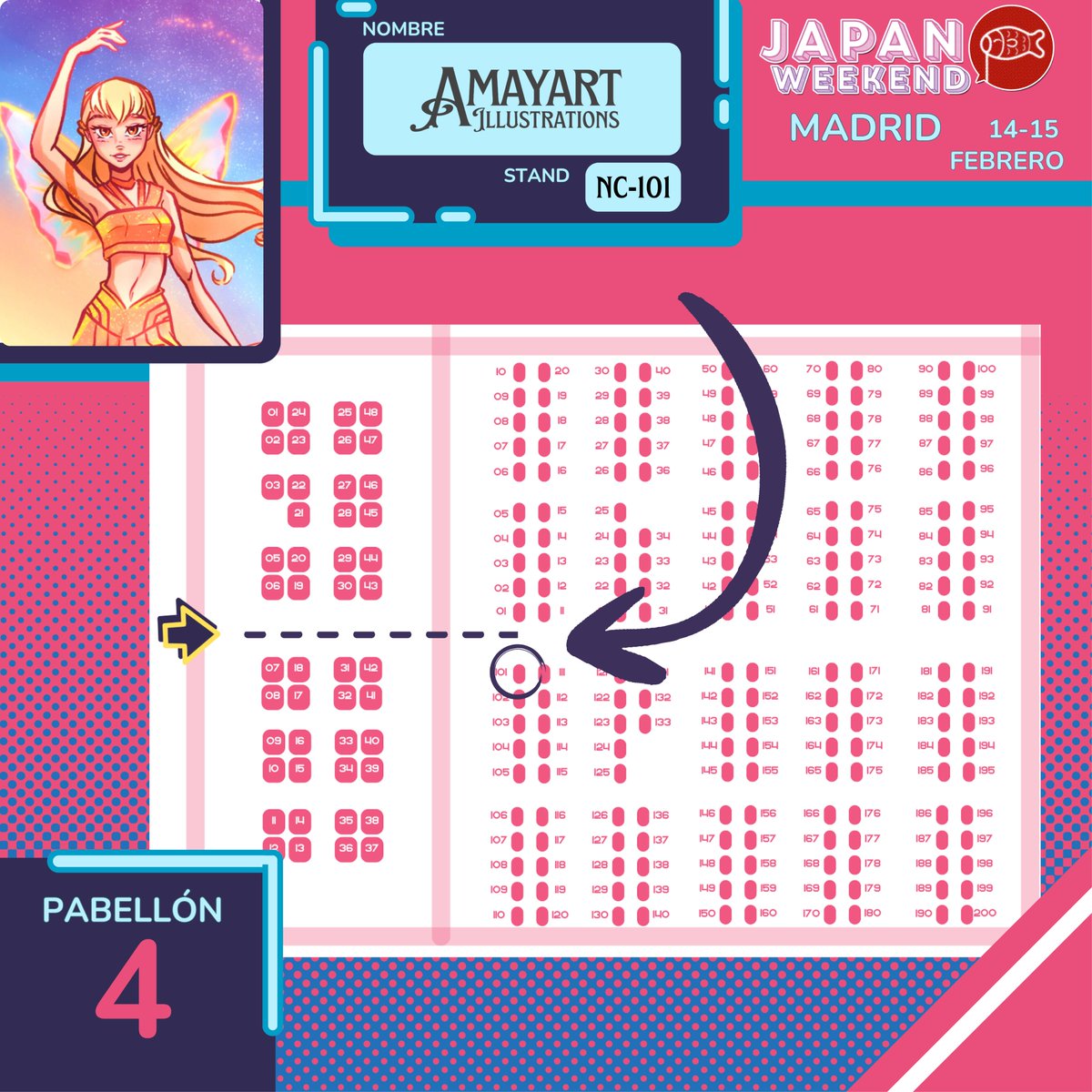 Amayart_'s tweet photo. @JW_Arte Holaa!! Soy Amaya y estaré en el stand NC 101 🫶✨🦋 https://t.co/Ccx28jqvTD