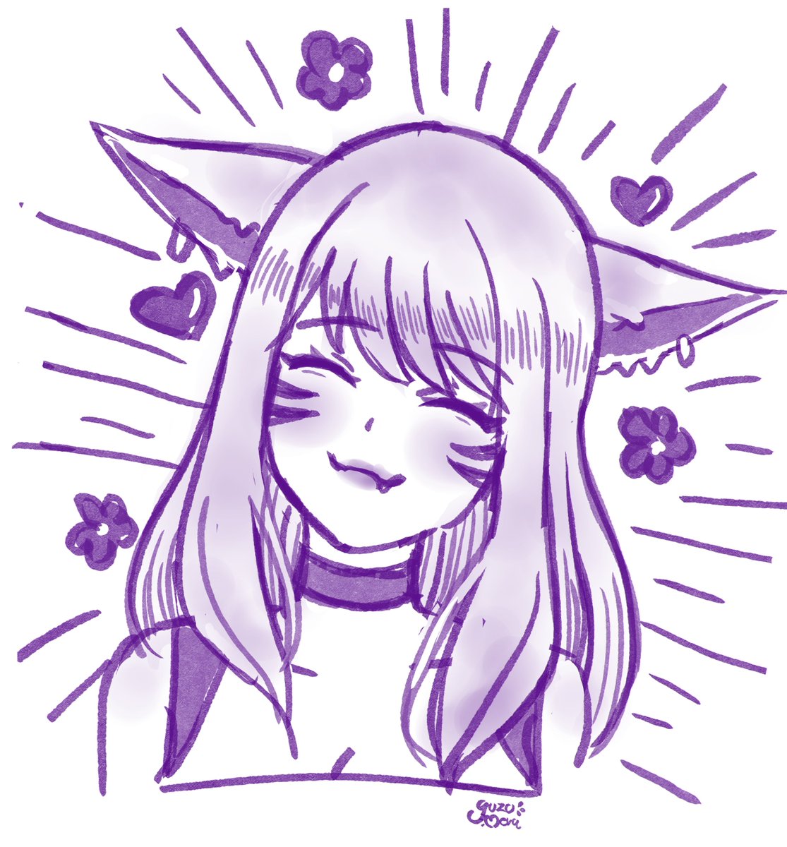 Yuzumeru's tweet photo. Slowly getting back into drawing
a little doodle for you 🧡

#FFXIVArt https://t.co/GGpkxye5Fm