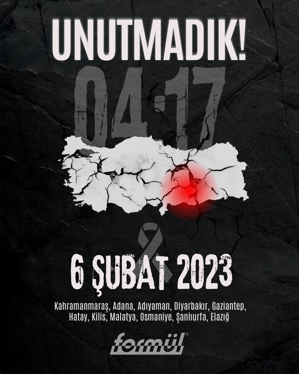 Unutmadık!

6 Şubat 2023’te hayatını kaybeden tüm vatandaşlarımızı rahmet ve saygı ile anıyoruz.

#6şubat #Deprem