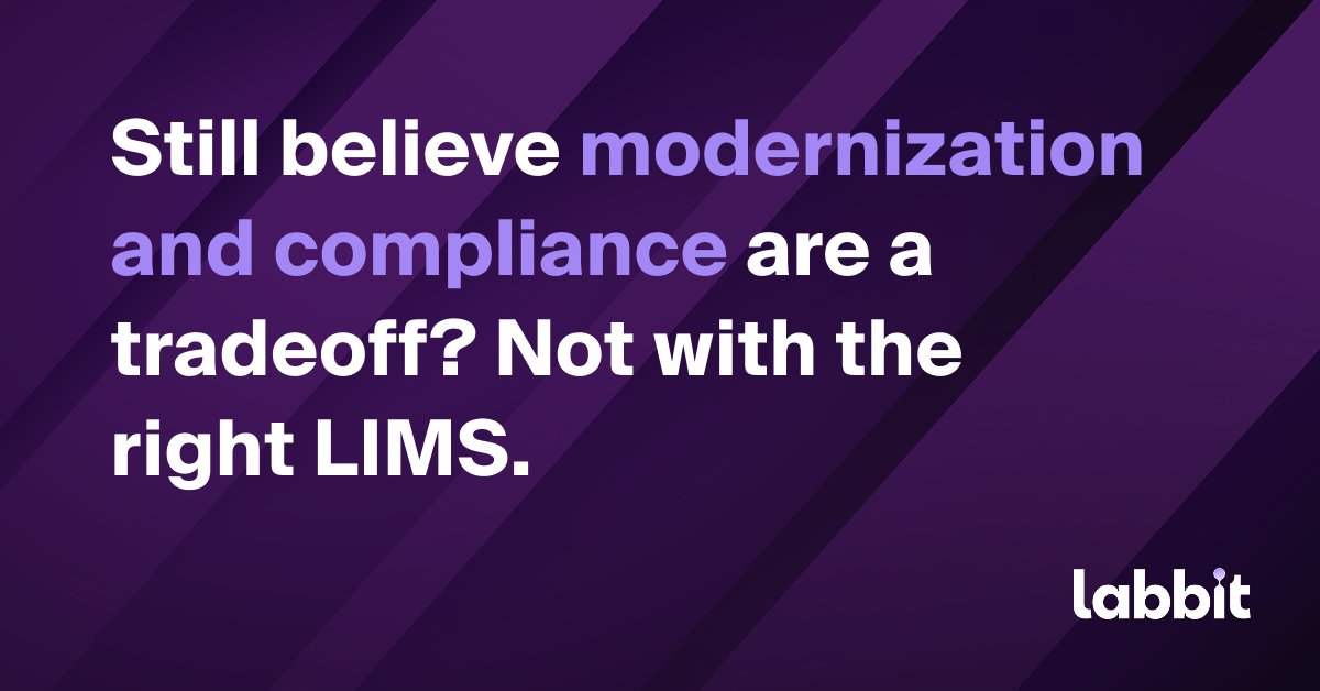 LabbitILS's tweet photo. Still think compliance slows innovation? It doesn’t have to.
Legacy LIMS—not regulations—create friction. Built-in, compliance-by-design systems make audits easier, validation targeted, and innovation safer.
Read more: https://t.co/21nTfnzQVf https://t.co/BpmJf9TIgd