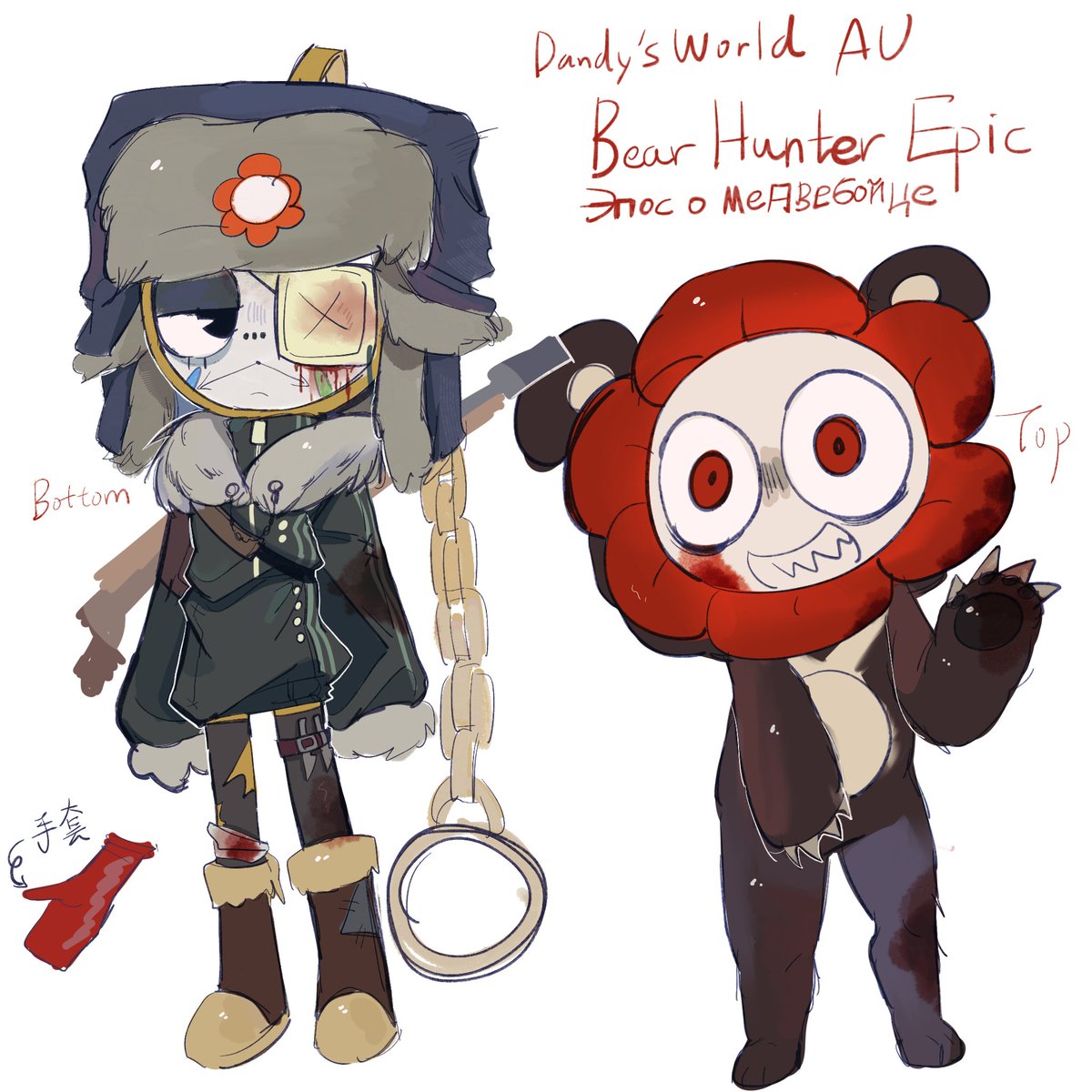 tyoutsuki636's tweet image. my dandy x dyle design,,, 
#dandysworldfanart #dandyxdyle #flowerclock