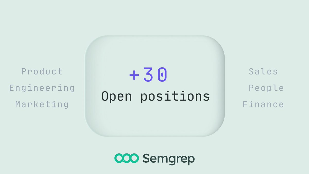 Semgrep tweet media