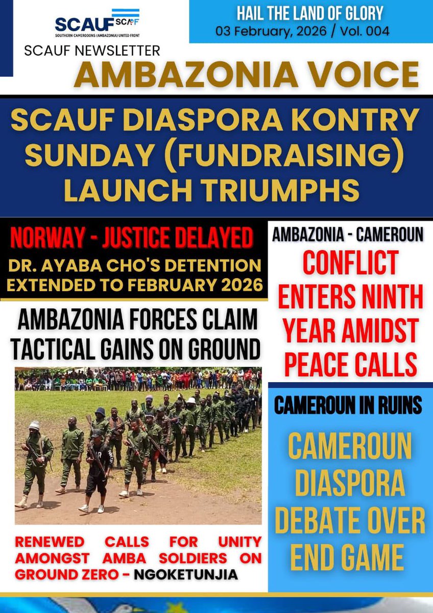 Ambazonia Voice: We bring to you the 4th Edition

SCAUF Communications