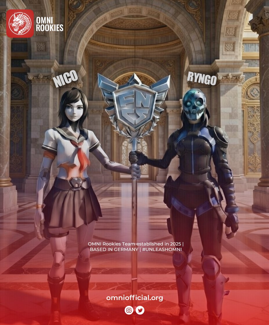 The OMNI ROOKIES ROSTER expands again! 👑

Please Welcome <a href="/RYNGO0/">RYNGO</a> &amp; <a href="/Nicogoty173286/">Nico</a> our Newest DIV 2 Players! 💫

#UNLEASHOMNI